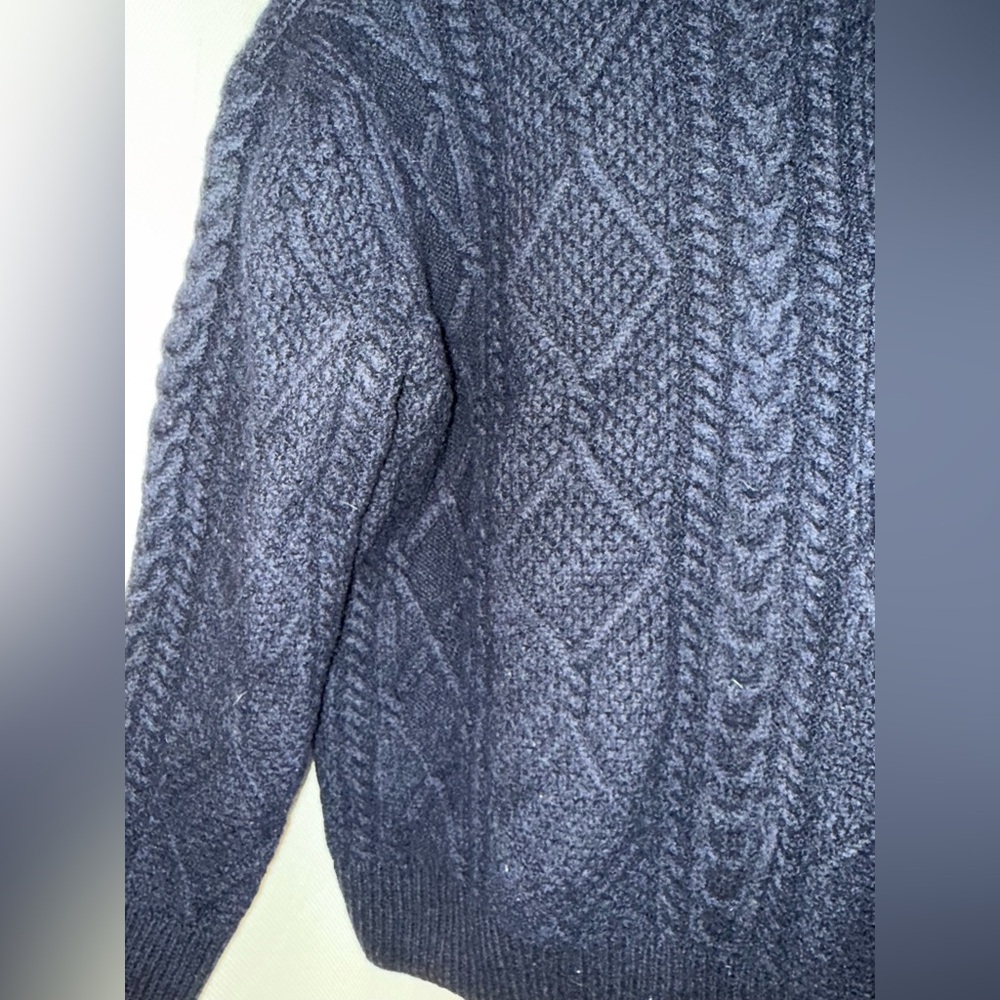 Blarney Aran Originals Navy Sweater - Picture 4 of 4